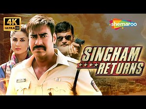 Singham Returns | Full Hindi Movie (4K) | Ajay Devgn, Kareena Kapoor | Superhit Action Thriller