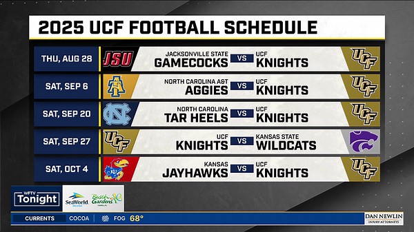 SEE: UCF Football schedule is set for 2025
