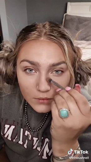 Reply to @tx.dperkins11 it’s the glitch for me #fyp #makeup #beauty #western #montana #tutorial #blonde #blueeyes #rodeo #cowgirl