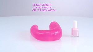 Blush 18" B Yours Realistic Double Dildo, Flexible Long Dong for Double Penetration, Soft Yet Firm Feel Penis, Body Safe PVC, Women & Couples Adult Sex Toys Cock Perfect for Partner or Solo Play- Pink