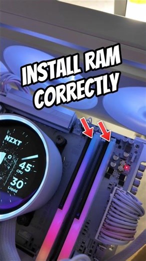 Is your RAM installed correctly? #ddr5 #ram #hardware #pc