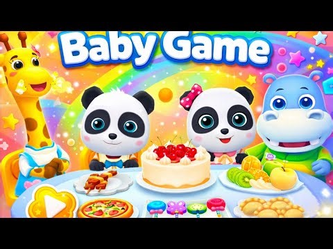 Baby Panda Fun Game 🐼🎂 | Kids Learning & Play