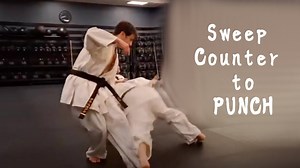 Sweep Counter to Punch | Full-Contact Karate
