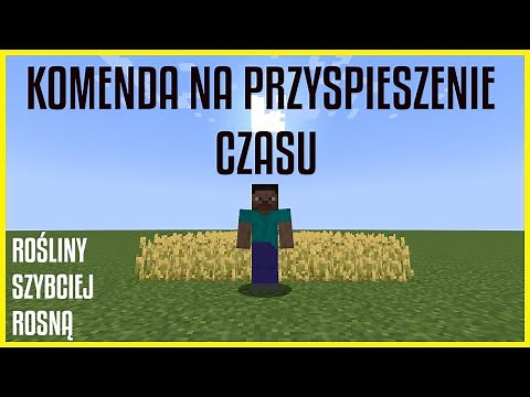 Minecraft - Komenda na przyspieszenie czasu (szybkie rośnięcie roślin)