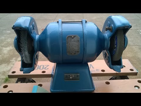 Vintage bench grinder restoration, step by step