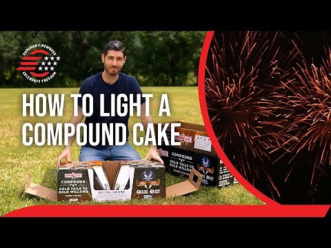 How to Light a Compound Cake Firework