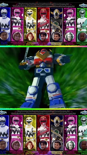 Galaxy Megazord Debut. I do like the design of this Megazord. Later in the season. It get boosted by the lights of Orion. The Lost Galaxy theme song is great with the bells. I hope you all have a wonderful day. May the power protect you all. #powerchambertiktok #powerrangers #galaxy #megazord #90