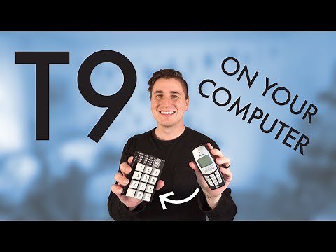 Fast, One-Handed Typing With A Hardware T9 Keyboard