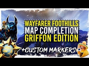Guild Wars 2 - Wayfarer Foothills Map Completion with Custom Markers