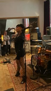 Having the best @thecrampsofficial vibes with the awseome @satantakesaholiday a few years back at Kapsylen @jugglan ♥️ MORE COWBELL! #lifeofarockinshowgirl #pepper #pepperpotemkin #singer #thecramps #satantakesaholiday #band #live #sthlm #trio #rocknroll #morecowbell #drums #guitar #bassguitar | Pepper Potemkin - The Pearl Of Rocknroll Decadence