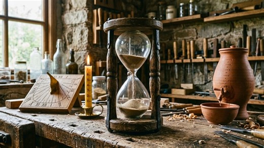 Four primitive clocks went head to head in a real time test