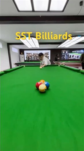 The competition-level billiard table brings a different feeling of playing. #billiards #pooltable