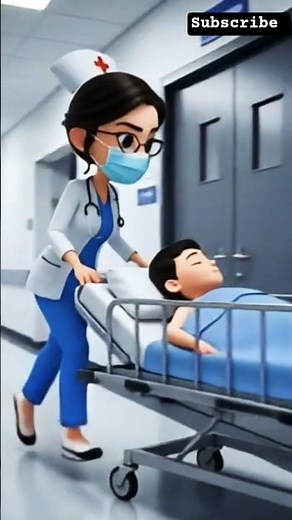 “A Nurse, A Patient & A Silent Battle for Life 💙🏥” #cartoon #funny