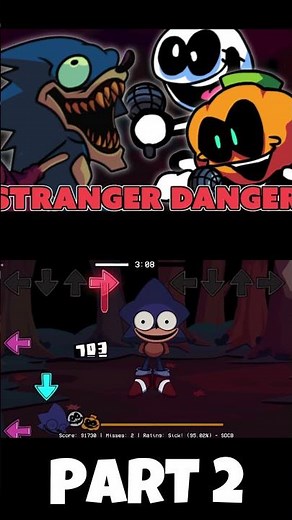 Playable Stranger Danger (PART 2) [Mid-Effort] (FNF MOD) #shorts