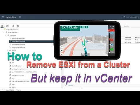 Remove Host from Cluster - but keep it in vCenter