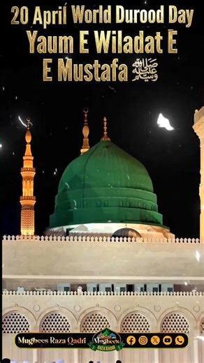 World Durood Day Status 🌹#worldduroodday #islamicreels #naatsharif #shortvideo #mugheesrazaqadri