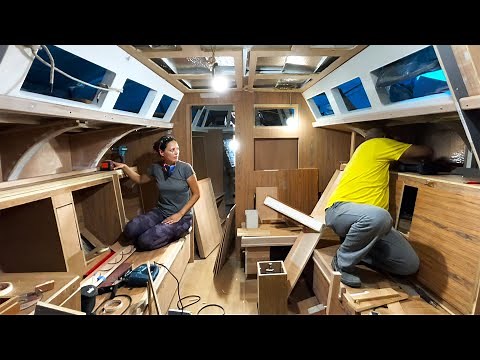 Rebuilding our ABANDONED SAILBOAT ⛵️ Ep60 – Salon Refit – Sailboat Restoration Project