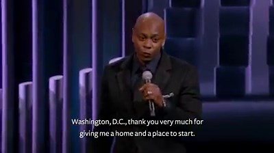 2.8M views · 35K reactions | "I love this genre. It saved my life." Watch #DaveChappelle's #TwainPrize acceptance speech—a love letter to the art of comedy and those who have helped him build his life in it. Watch the full celebration on PBS's website or video app: pbs.org/show/mark-twain-prize/ #PBSTwain | The Kennedy Center | Facebook