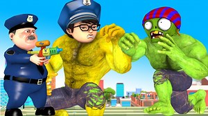 14K views · 142 reactions | NickHulk Brave Police vs Giant Zombie Saves Child Nick and Papa - Scary Teacher 3D Happy endin #fun #kids #doll #scary #Funny #shorts #comedy #cartoon #animation #gameday | Pr Tom | Facebook