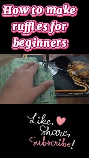 Sewing tip#06 | Easiest way to sew ruffles #ruffles #shorts #sewing #shortsfeed #trending