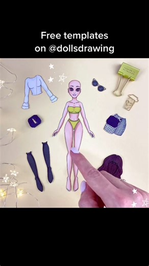How to Draw Paper Dolls: DIY Paper Crafts Tutorial