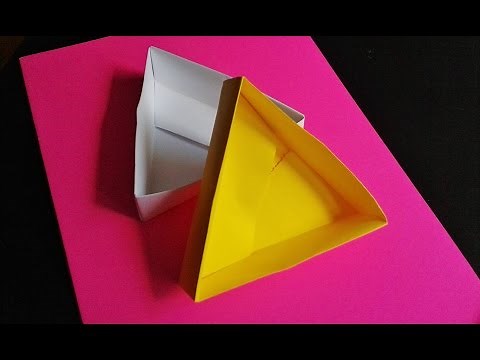 How to make a Triangle Box Origami