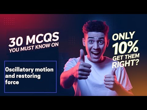 Oscillatory motion and restoring force from class 11 Physics Top MCQs