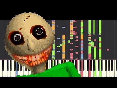IMPOSSIBLE REMIX - Baldi's Basics In Education And Learning Theme Song - Piano Cover