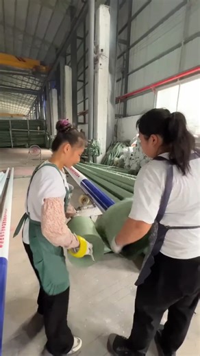 Packing a Street Light Pole for Shipment.