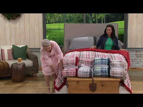 Berkshire Blanket Velvet Soft Plaid Blanket on QVC