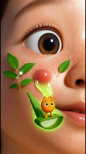 Bye-Bye Pimples! 🌿✨ | Fun 3D Cartoon Short