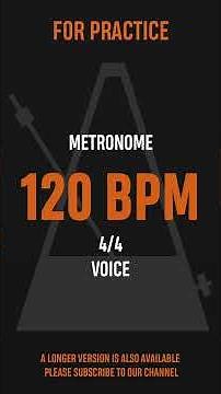 120 BPM 4/4 - Best Metronome (Sound : Voice)
