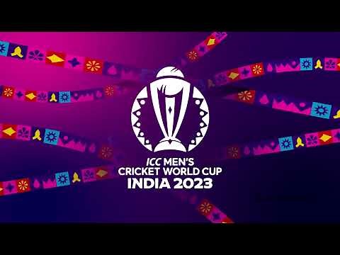 ICC Cricket world cup India 2023 logo animation One Day International tournament logo animation