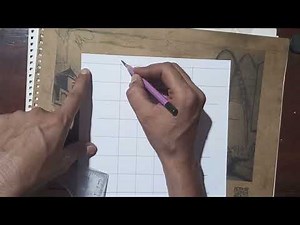 How to Make a Grid for Portrait Drawing on Blank Paper | Step-by-Step Tutorial