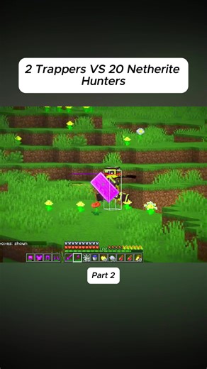 2 Trappers VS 20 Netherite Hunters | The Netherite Minecraft