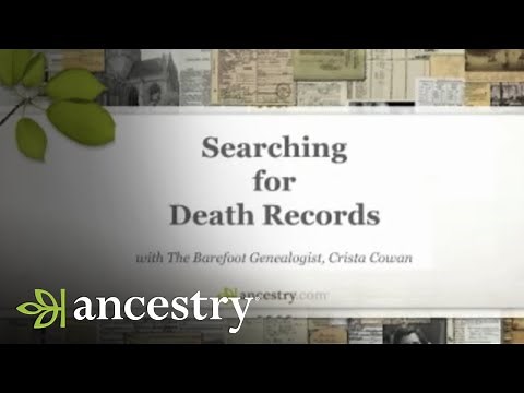 Searching for Death Records | Ancestry