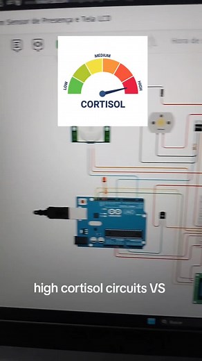 Arduino High Cortisol vs. Low Cortisol LED Circuits