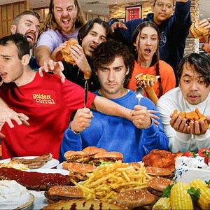 I Brought 50 Competitive Eaters To A Buffet! | Airrack