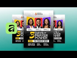 How To Make Professional Church Event Poster | My First Design Using Affinity Design