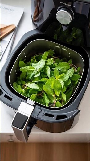 How to Dry Mint Leaves in Air Fryer | Make Homemade Mint Powder in Minutes!