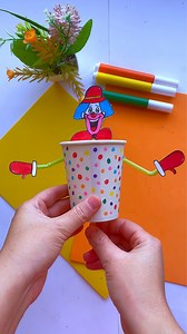 255K views · 6.9K reactions | how to make a clown 嵐(crafts for kids ) | Art Crafts | Facebook