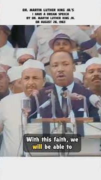 I have a Dream Speech by Dr. Martin Luther King Jr. on August 28, 1963💀🥶