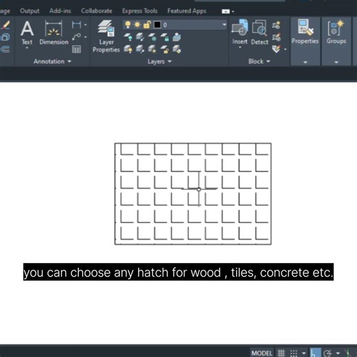 how to use Hatch command in autocad #autocad #cadmaster #shorts #student hacks #cad tutorial