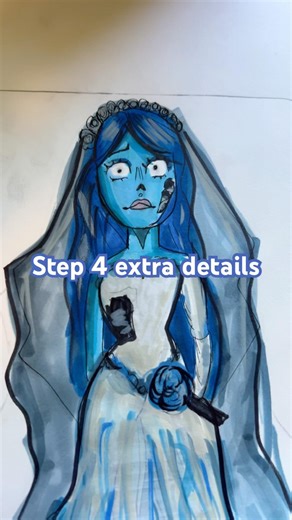 Drawing process corpse bride edition #Rendering #ArtThings #Drawing #Procreate #FYP #Viral