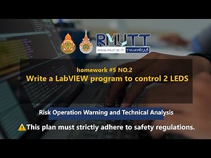 homework #5 NO.2 Write a LabVlEW program to control 2 LEDS