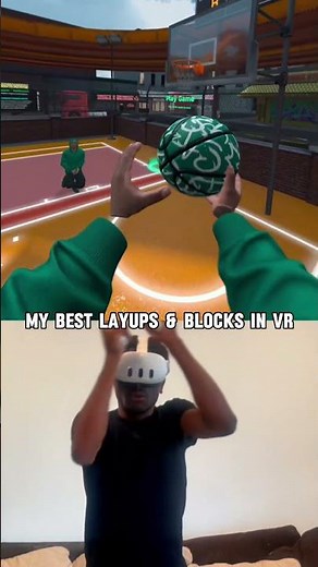 My best layups and blocks in vr #gymclassvr #vrbasketball #basketball