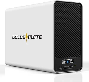 GOLDENMATE 2000VA/1600W Lithium UPS Battery Backup and Surge Protector, Backup Battery Power Supply with LiFePO4 Batteries, AVR, Line Interactive Sinewave UPS System, 8 Outlets, Old Ver.