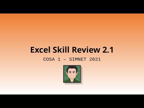 COSA 1 - Excel SR 2-1 (SIMnet 2021)
