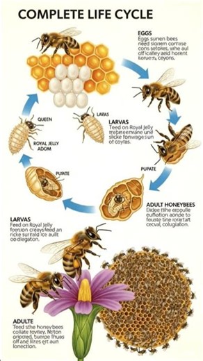 Amazing Journey of a Honey Bee – Full Life Cycle