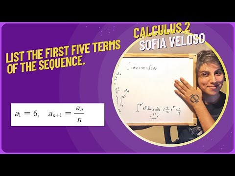 11.1.10 - List the first five terms of the sequence. a1 = 6, an+1 = an/n